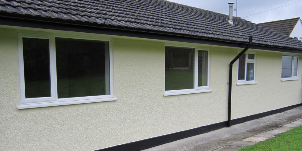 Exterior work on a Bungalow in South Molton completed